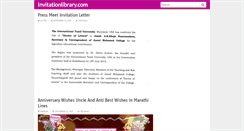 Desktop Screenshot of invitationlibrary.com